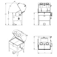 Lavapezzi  / Lavametalli manuale Teknox LAVAPEN X