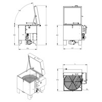 parts washers with rotary basket Teknox P SMALL