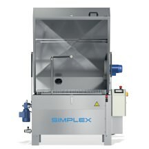 Simplex 100 and Simplex 120 Parts washers with rotary basket