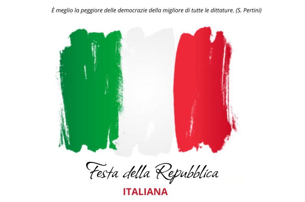 Festa della Repubblica: chiusura uffici 1 e 2 Giugno 1 FESTA DELLA REPUBBLICA 1