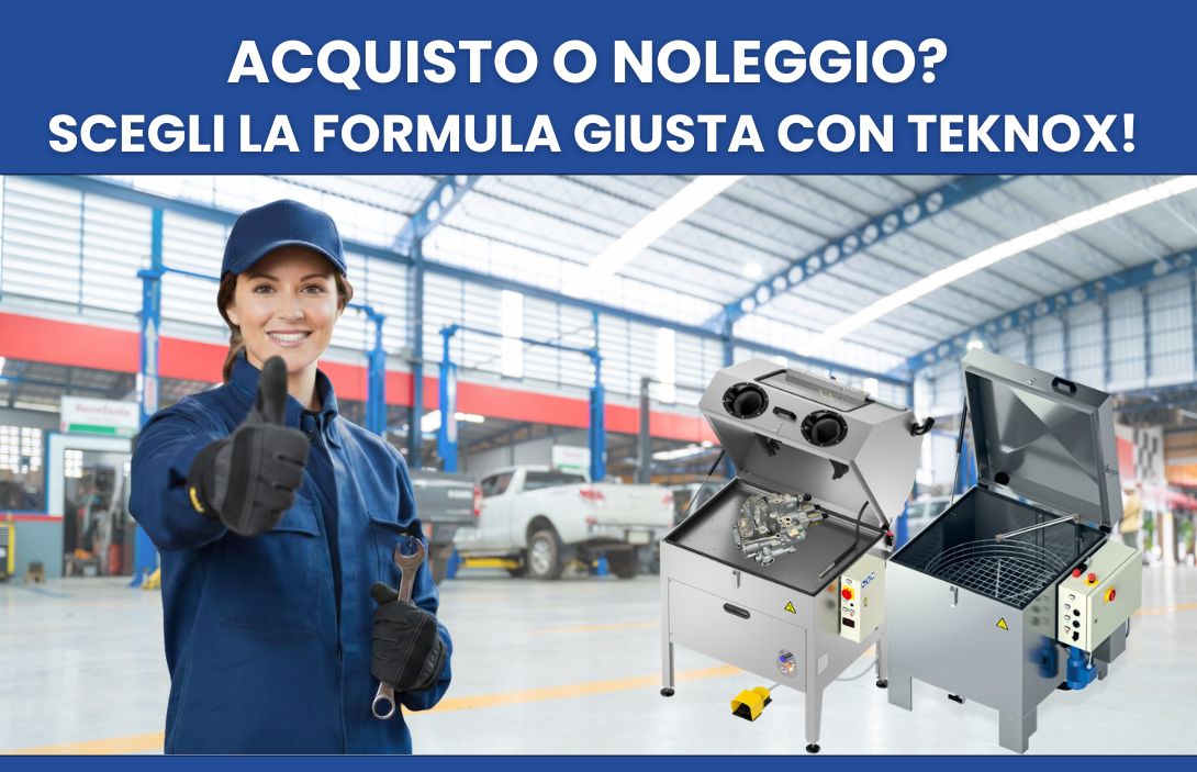 Macchina lavametalli industriale Teknox in ambiente produttivo